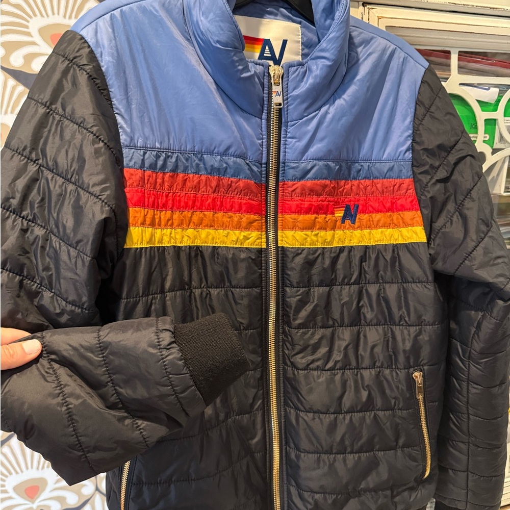 Aviator Nation 5 Stripe Jacket, M
